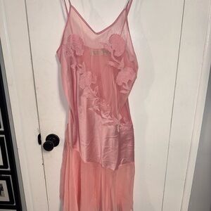 Victoria's Secret Pink Satin Chemise vintage